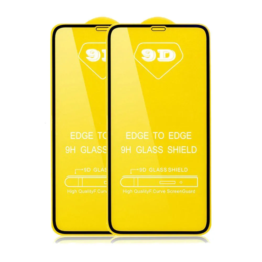 Black tempered glass screen protector for Xiaomi smartphones with full coverage design