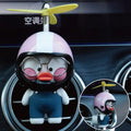 Car air vent perfume clip with oleander dragonfly design in style A, made of rubber