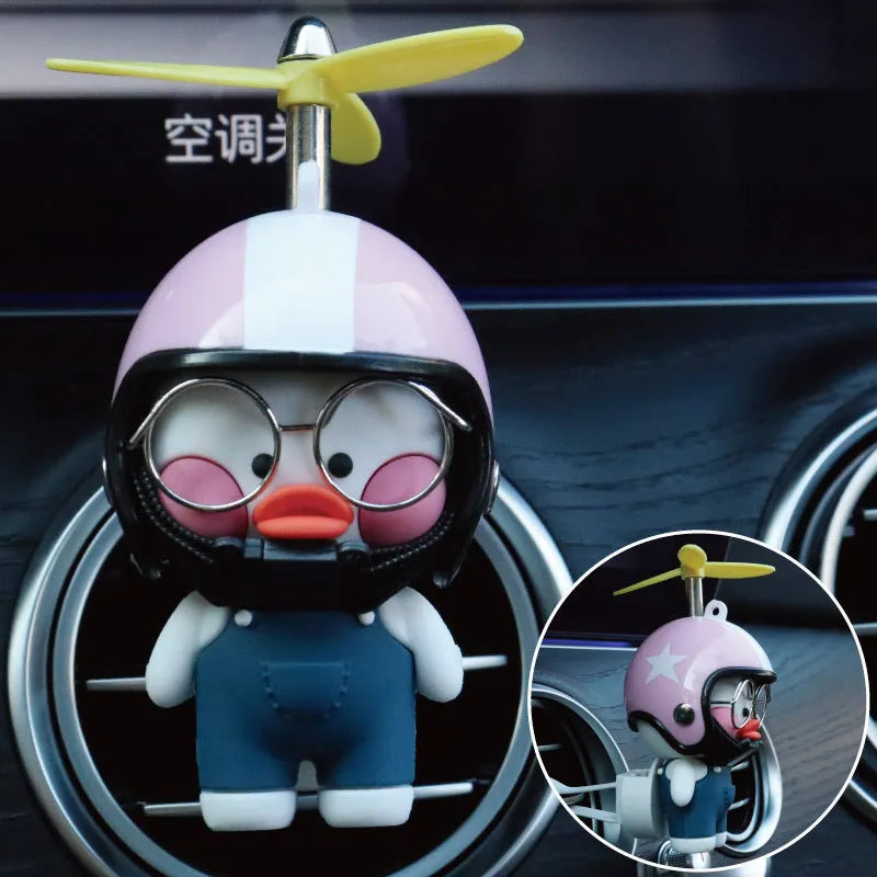 Car air vent perfume clip with oleander dragonfly design in style A, made of rubber