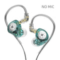 KZ EDX Pro earphones in Black with Standard cable, showing in-ear monitor shell and eartips