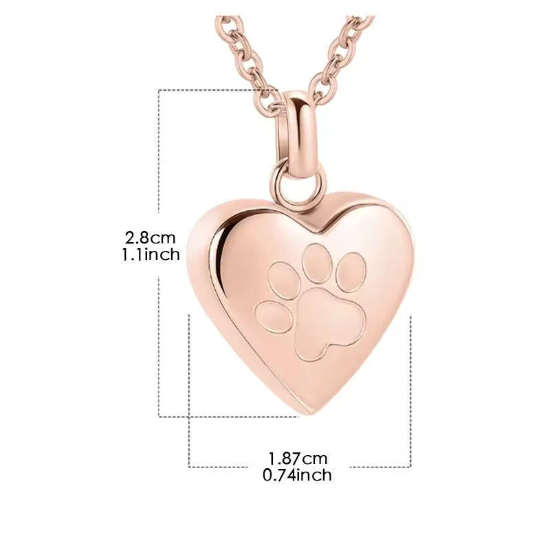 Openable heart-shaped titanium steel cinerary necklace on a chain, shown in multiple colour finishes.
