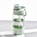 Grey green pink plastic straw heat-resistant cup in 520ml 780ml 1000ml sizes