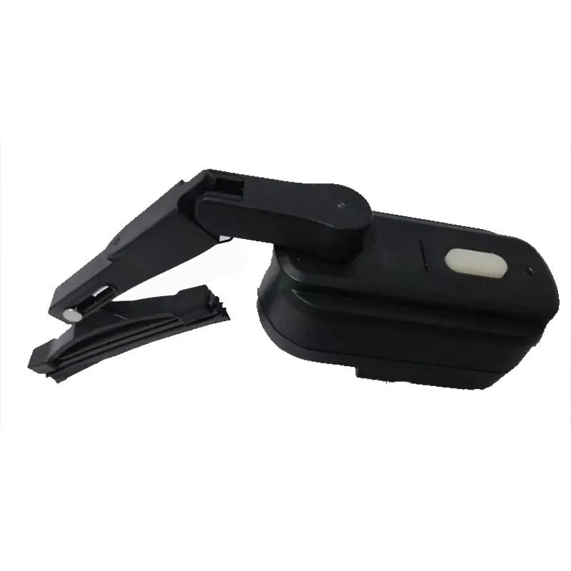 Black 800 mA motorcycle helmet wiper with 65 mm blade for visor rain clearance