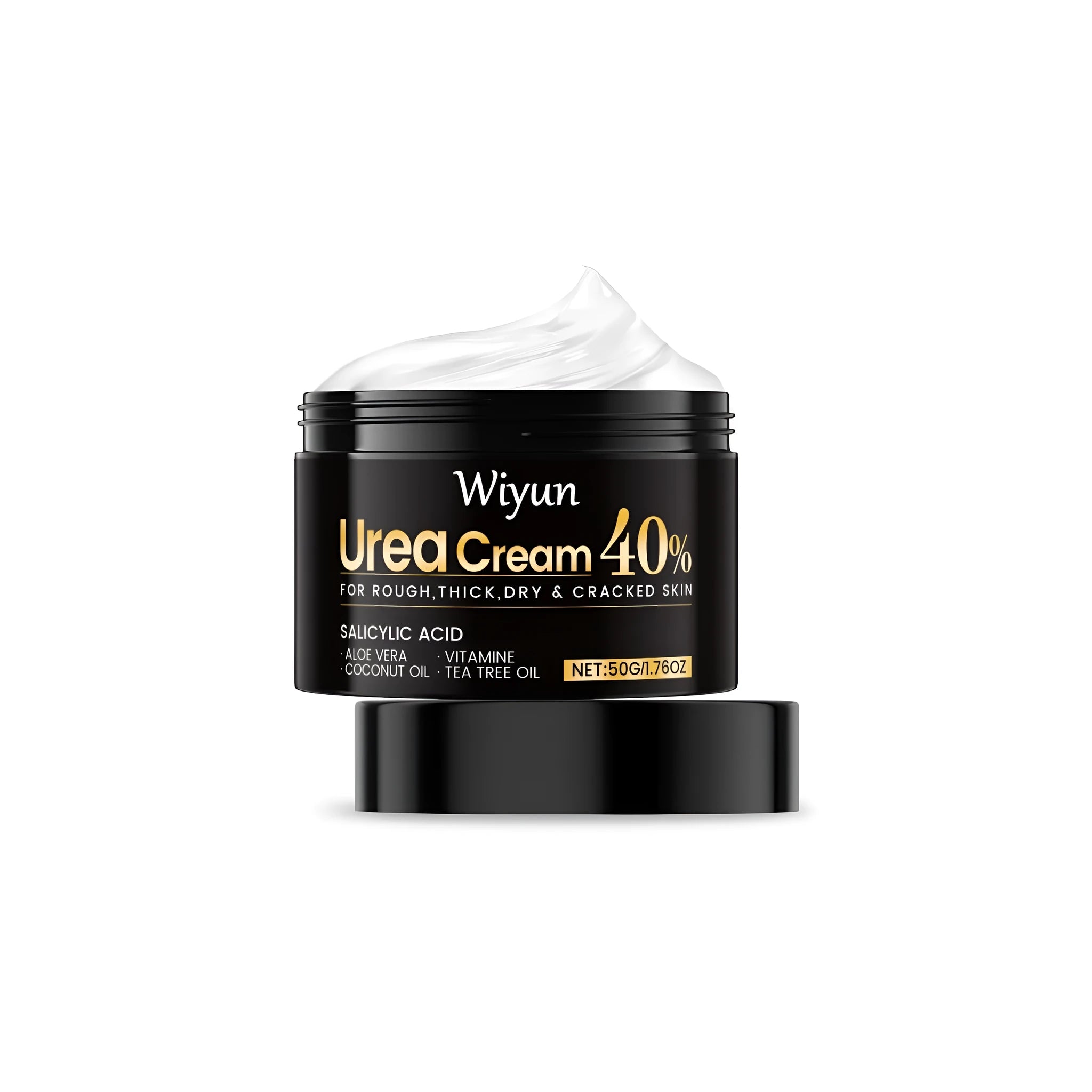 50g tube of urea cream for hands and feet with 40% urea and salicylic acid.