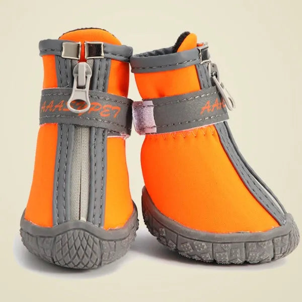 Pet dog shoes waterproof rain boots rubber non-slip breathable mesh and cloth options for small medium dogs