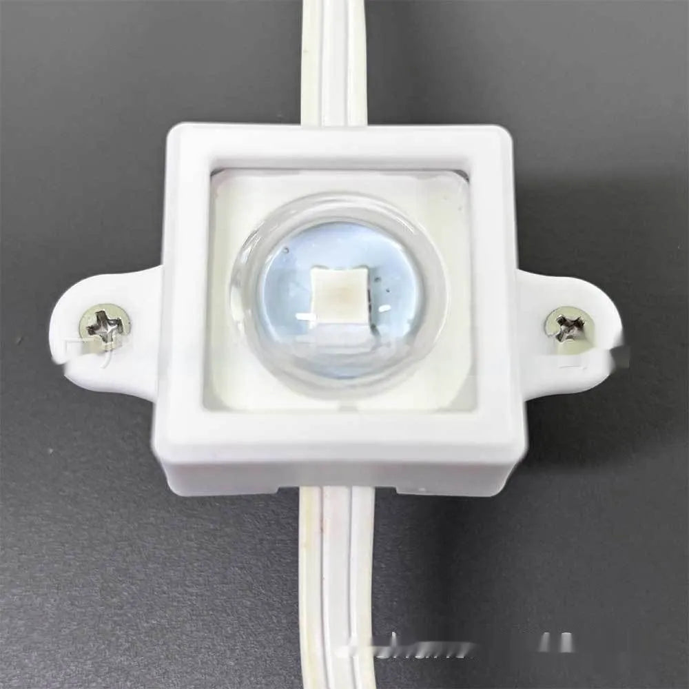 White plastic LED light protective lampshade and diffuser cover measuring 1.7cm by 6cm.