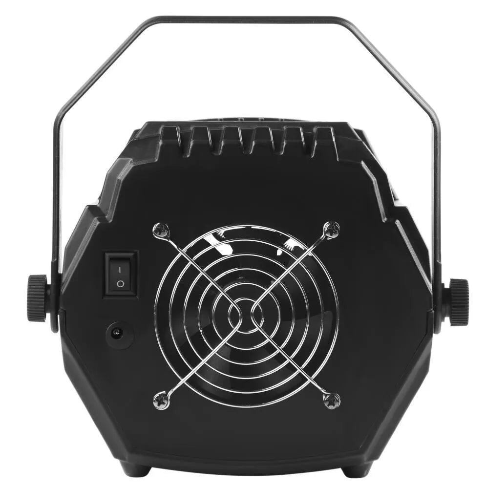 LED mini plastic small bubble machine with 15W rating, IP20 protection, 100-240V voltage, and US power supply