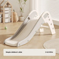 Small plastic baby slide in blue, yellow, brown or grey for indoor use by children under three.