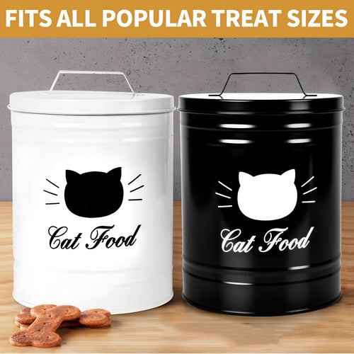 American style round black and white iron sheet storage tin canister with independent inner box.