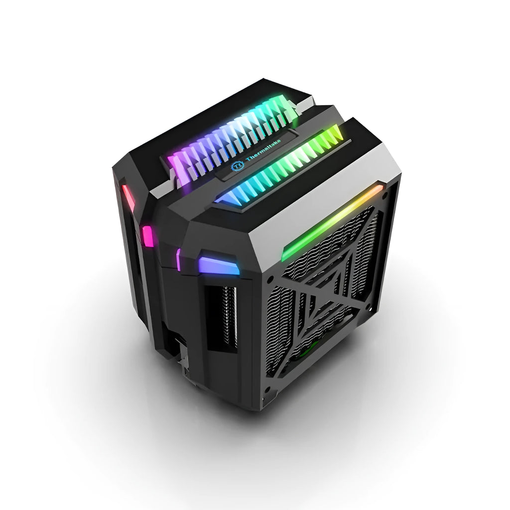 T400 CPU cooler with four copper tubes, ARGB lighting, hydraulic bearing fan, and copper-aluminium construction