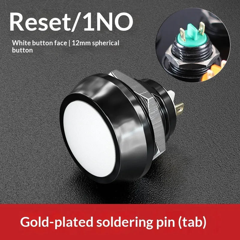 12mm red wave spherical handle self-resetting electronic remote control switch button
