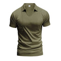 Men's V-neck loose fit short sleeve t-shirt in six colour options