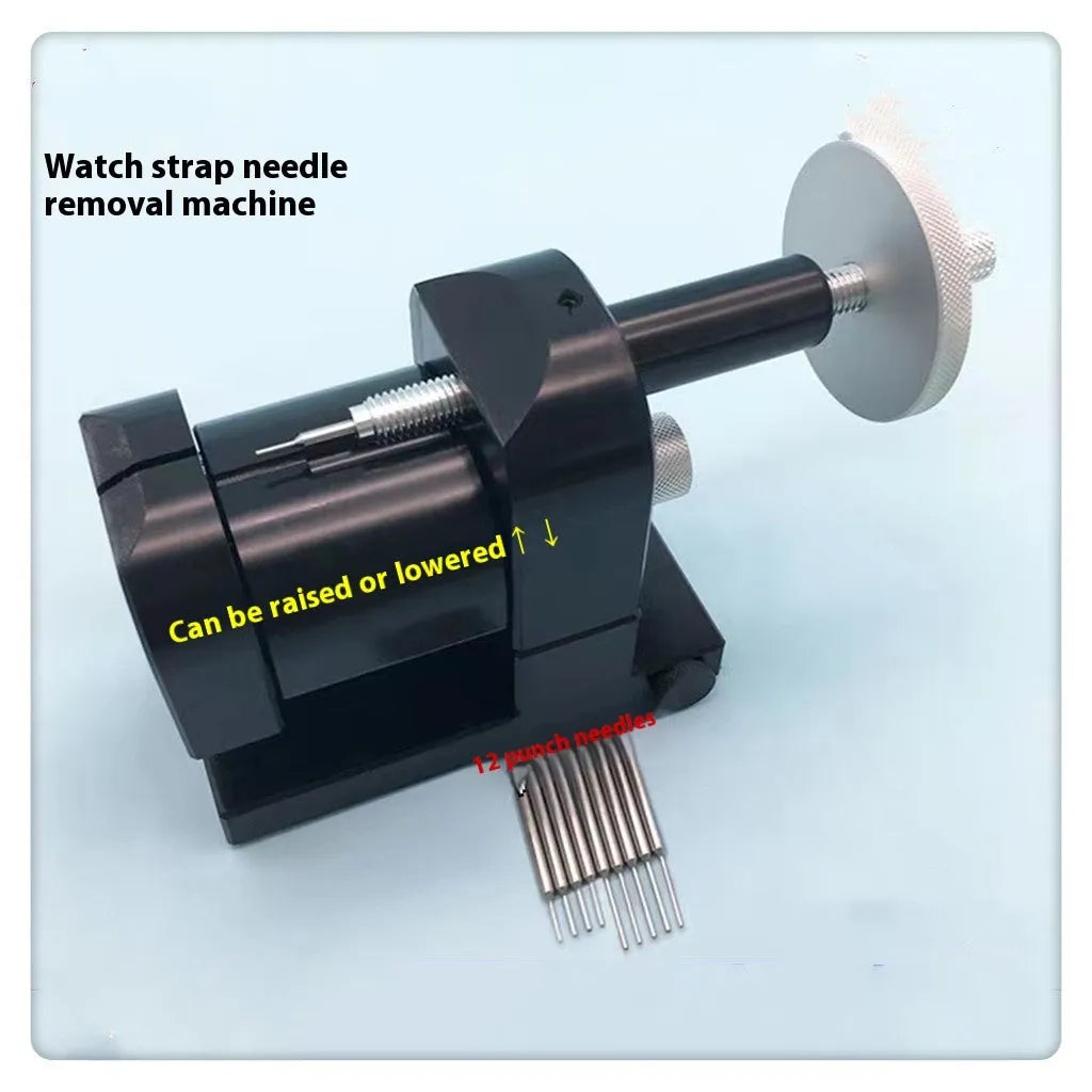 Alloy steel watch strap removal machine tool set for watch repair with 12 pieces