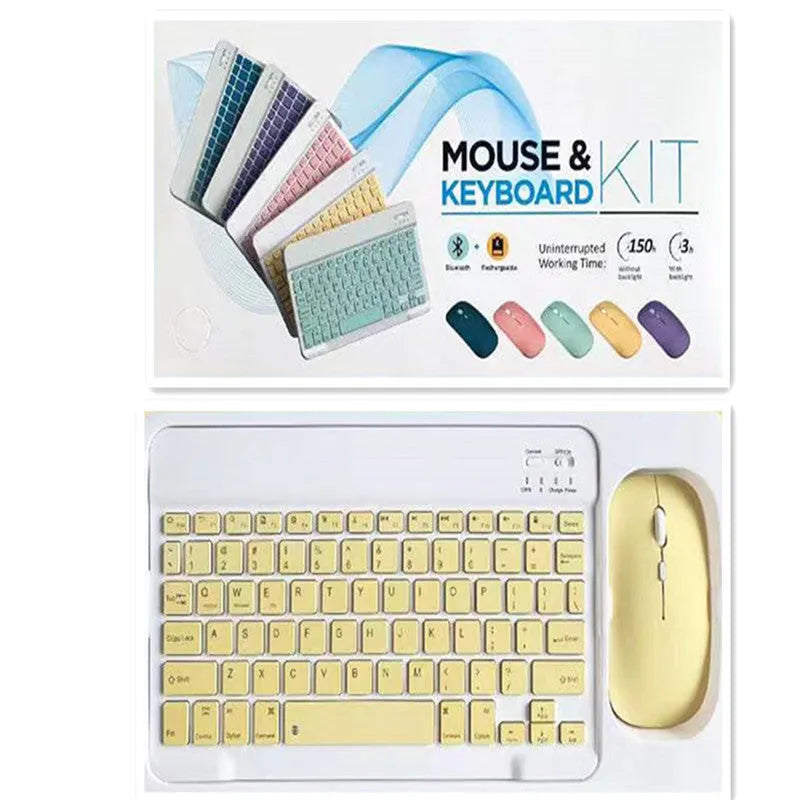 10-inch Bluetooth keyboard and mouse set in multiple colour options