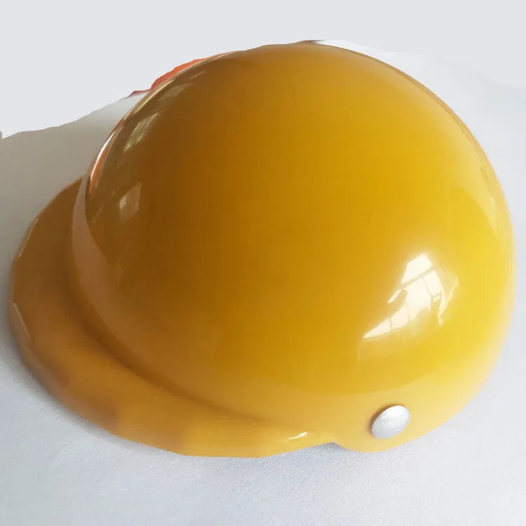 Plastic dog motorcycle helmet in various colours showing three size options
