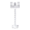 Black pet photography clip holder with rotating attachment for mobile phones and pet treats
