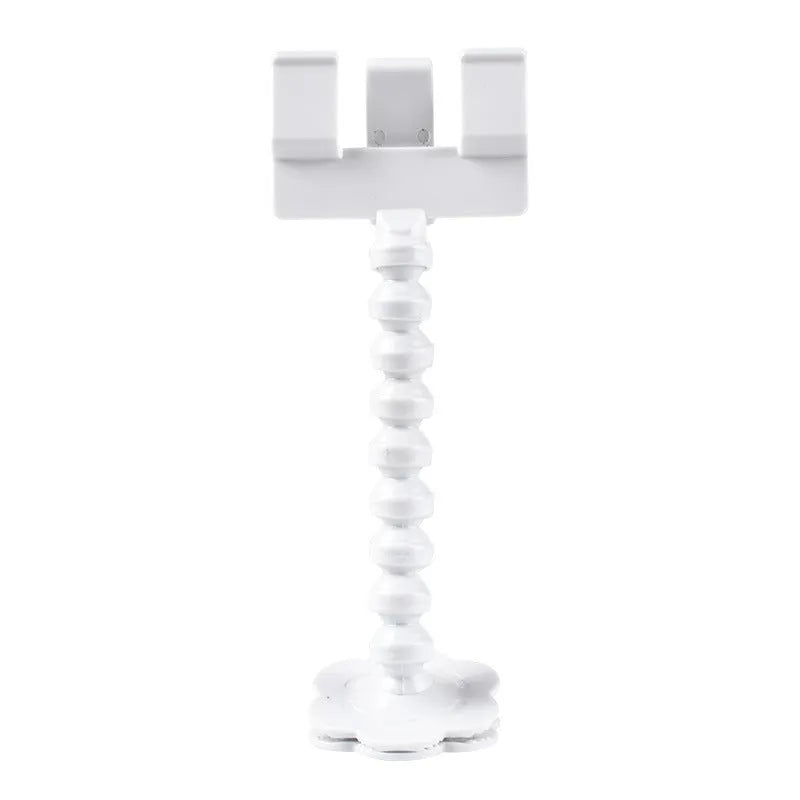 Black pet photography clip holder with rotating attachment for mobile phones and pet treats