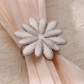 Stainless steel open mouth hollow flower ring for women in gold finish, JZ7020 series