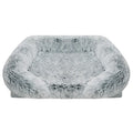 Square dog pet bed in gradient colour, removable and washable cloth design, sizes S M L