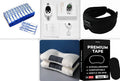 White USB rechargeable sleep aid device with handheld remote control and adjustable intensity settings