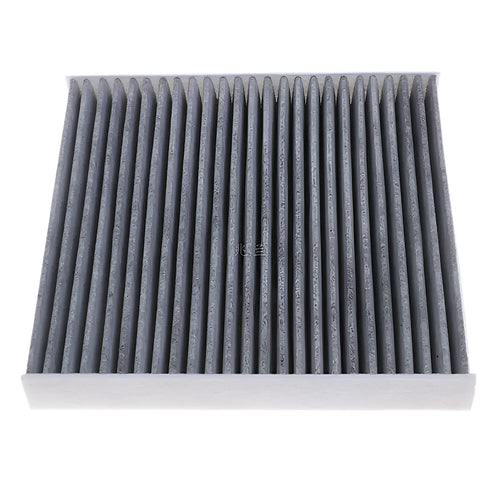 Grey plastic air conditioning filter grid for Geely cars measuring 215mm by 210mm by 30mm.