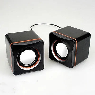 Black square USB-powered desktop computer speaker for 700B PC model.