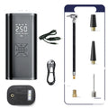Portable car electric tyre pump with digital display and 15cm inflatable tube