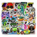Nostalgic game console graffiti stickers set of 50 PVC waterproof removable decals for laptop suitcase skateboard