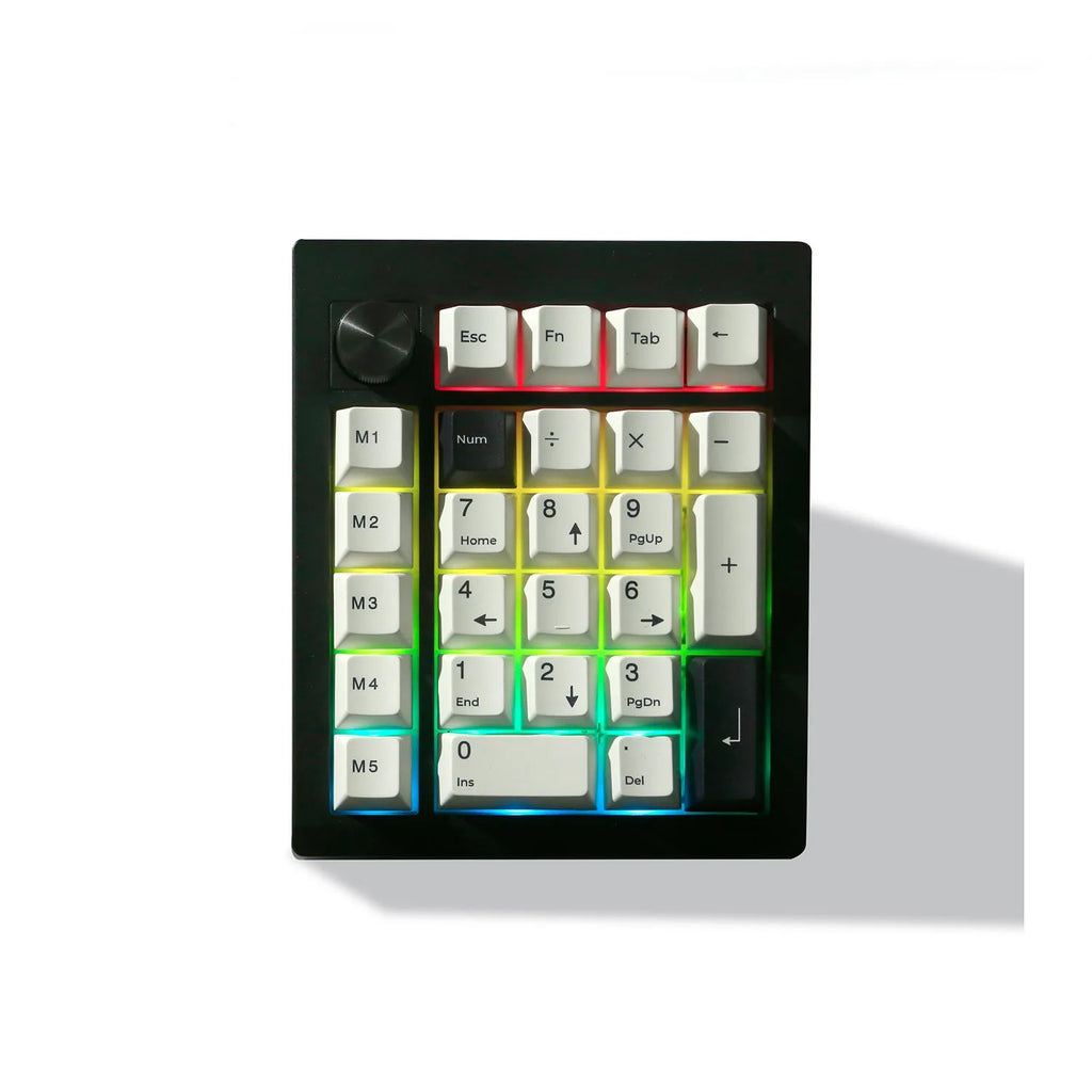 Wireless Bluetooth mechanical numeric keyboard in black and white colour options