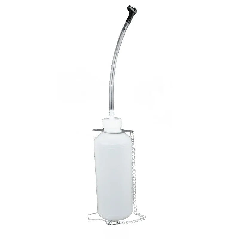 Pneumatic brake fluid replacement machine with 10 litre tank and manual pressure control gauge