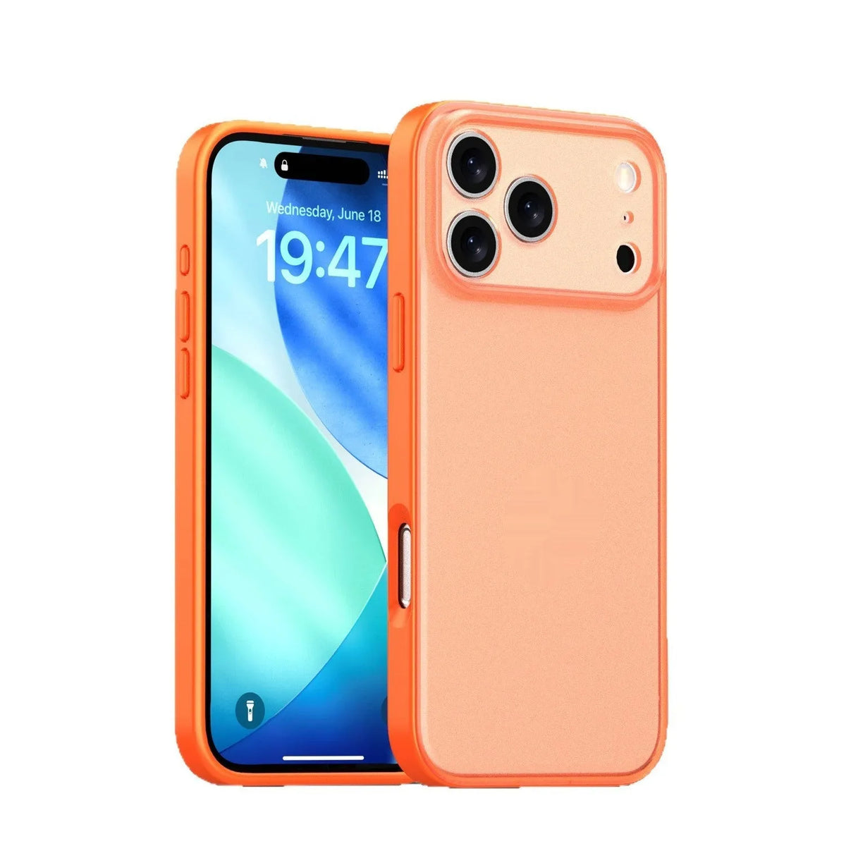 iPhone 17 series phone case in fog black with skin-feeling oil injection finish, TPU and PC anti-slip cover