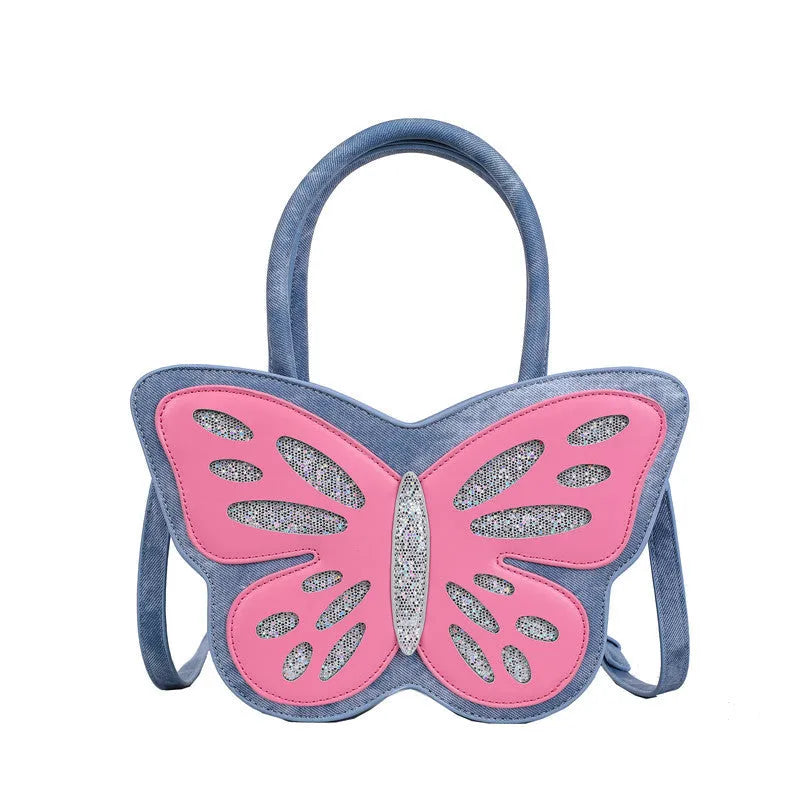 Square-shaped crossbody bag in PU leather with contrast detailing showing front view