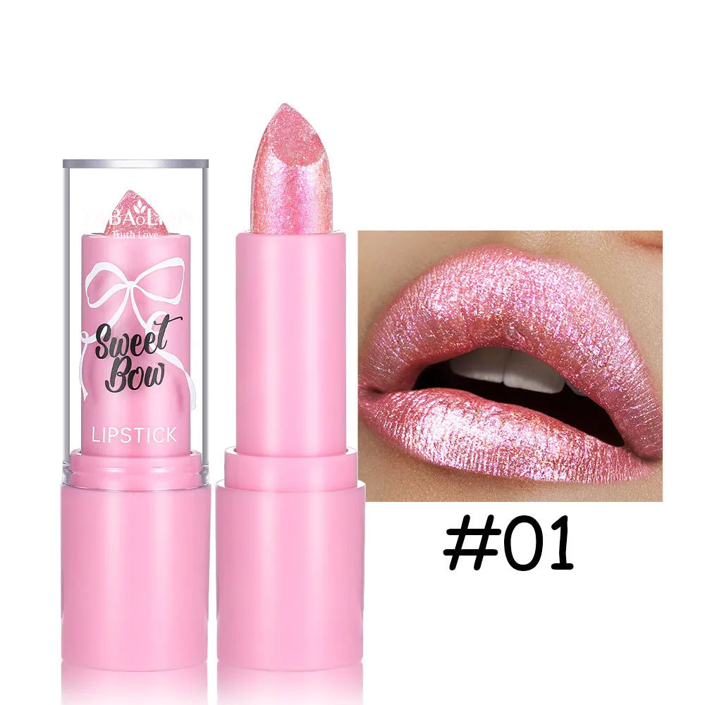 Sweetheart Bow XINGX Diamond Lipstick in Starlight Diamond series showing six colour options