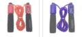 3-metre long PVC-coated skipping rope with blue foam handles on a white background