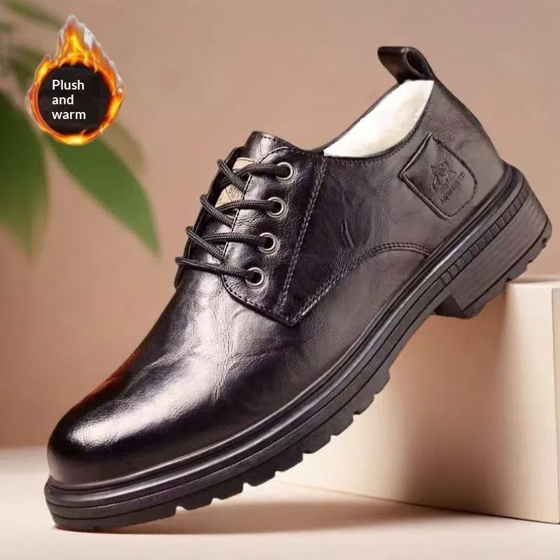 Black and brown lace-up slip-on loafers with PU upper, PVC sole, flat heel, round toe, low-cut shaft, sizes 39-44
