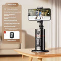 Mobile PTZ automatic follow-up desktop live stream bracket with face tracking stabiliser on a table