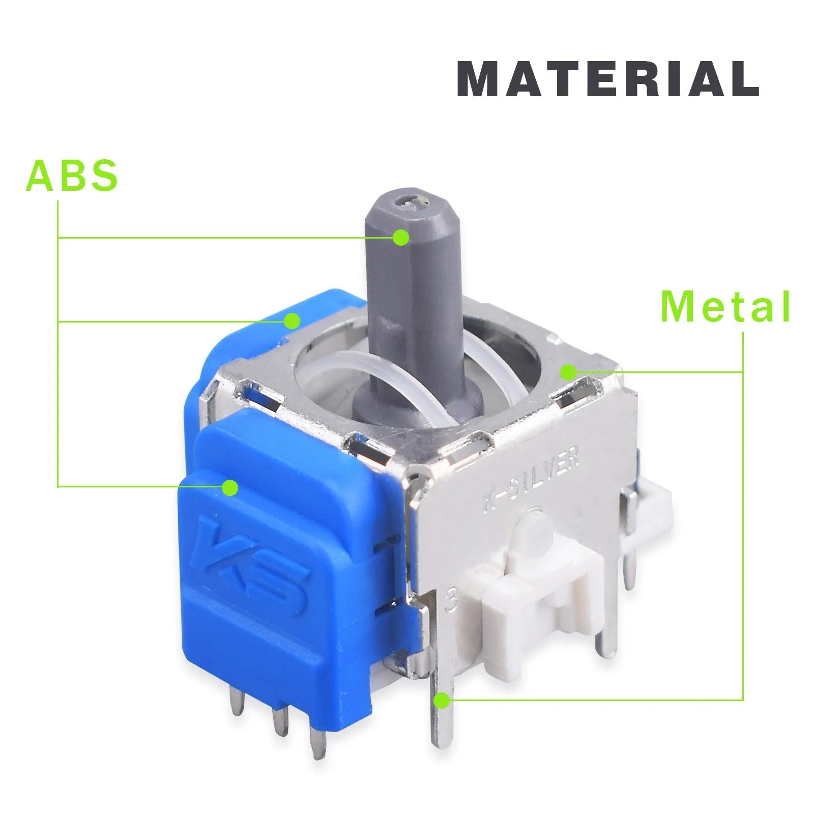 Hall effect electromagnetic joystick replacement module for PS5 PS4 Switch and Xbox game controllers