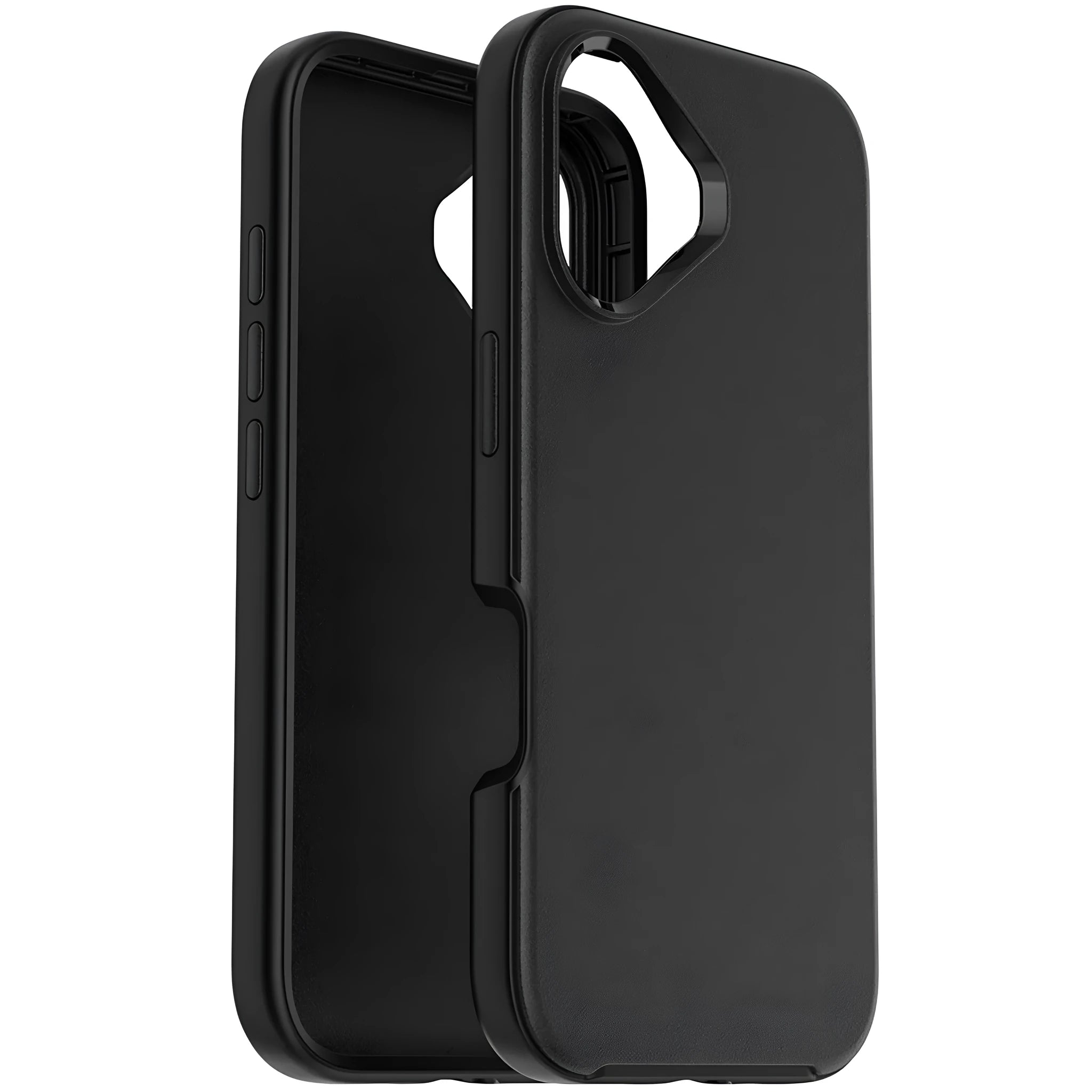Black shockproof TPU PC mobile phone case compatible with multiple Apple iPhone models
