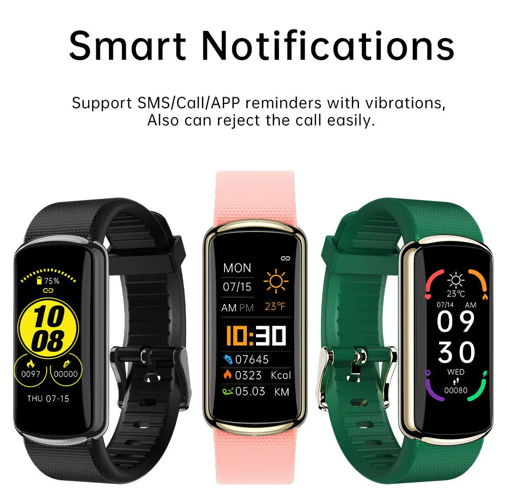 Black unisex electronic sports watch with metal frame, TPU strap, 0.96 inch IPS colour screen, Bluetooth 5.0 and IP68 waterproof rating