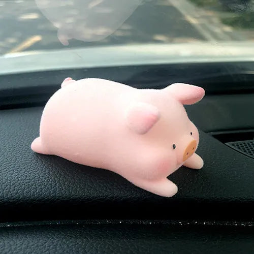Cute cartoon pig resin car dashboard ornament decorative accessory