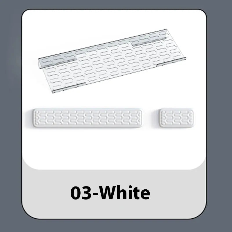 Double-sided keyboard and mouse pad with memory foam cushioning and wrist strap support