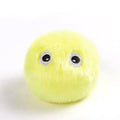 Interactive cat toy ball in blue, pink or yellow with smart sensor triggering animal sounds when touched