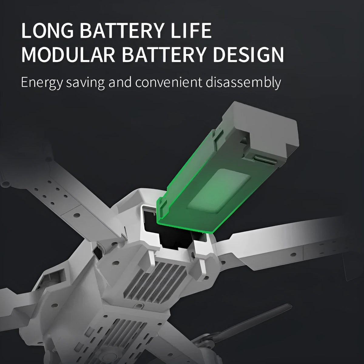E88 UAV 37V 1800mAh lithium polymer battery in black or grey with overcharge protection