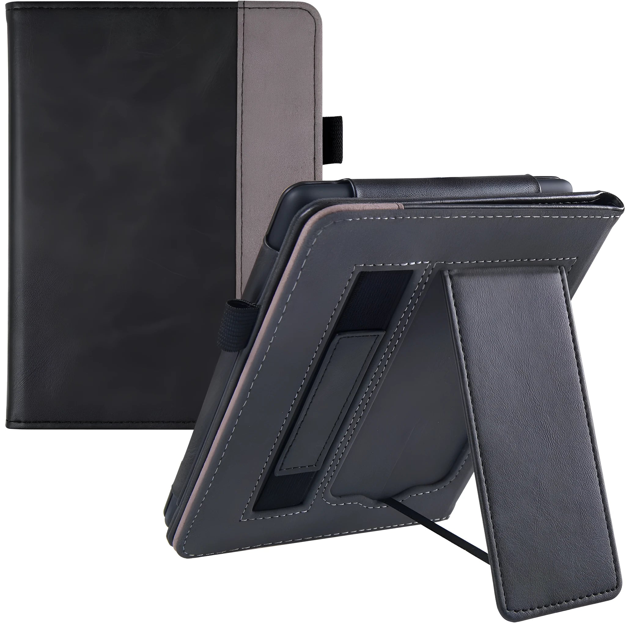 Kindle Paperwhite 5 leather case with built-in wrist strap in assorted colours