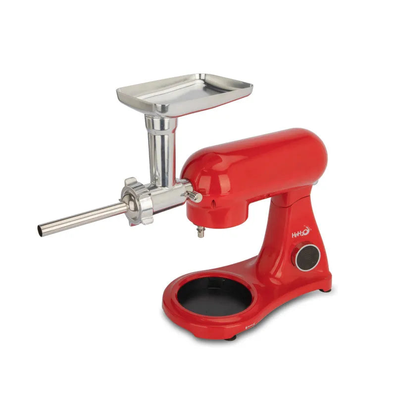 Red SM-1522ML 1800W stand mixer with 8L stainless steel bowl and three mixing attachments