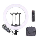 18 inch 65W ring light with 416 LED beads on hot shoe mount