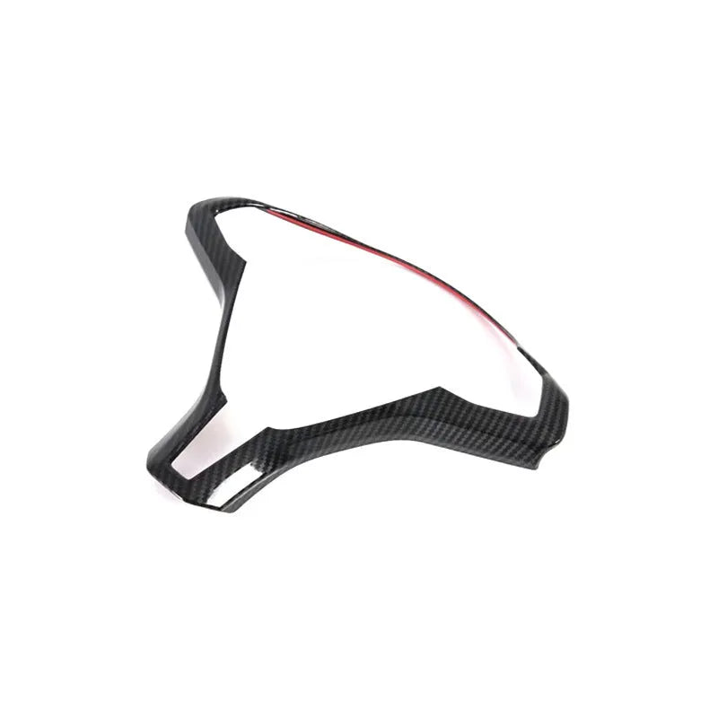 Tesla Model S steering wheel decorative frame in black carbon fibre colour