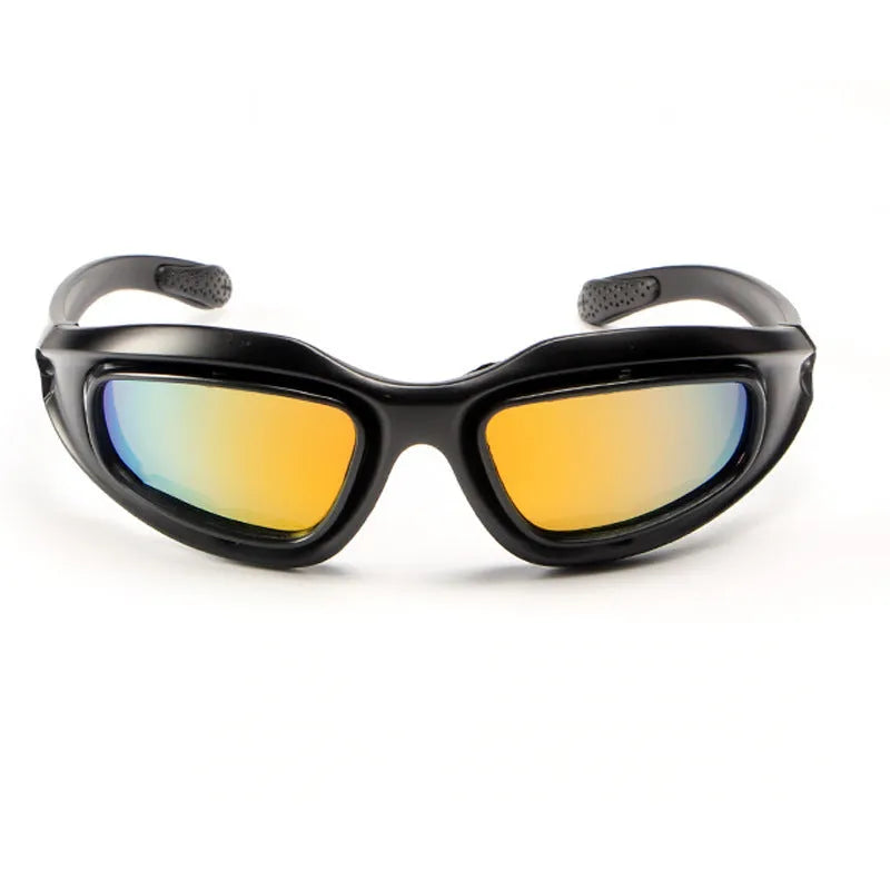 Polarised tactical sunglasses with full rim sports frame in suit colour.