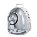 Pet astronaut backpack with side opening window in PC plastic construction