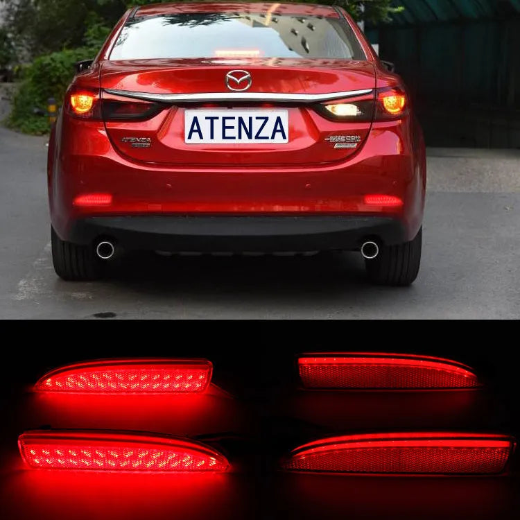 LED flashing rear bumper light set for Mazda with 5630 high brightness lamp bead and three-wire interface